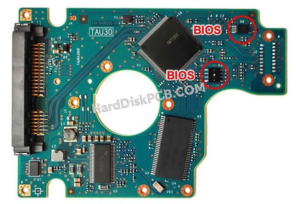Etapas para trocar o chip do BIOS 0A71430 placa eletrónica HD Hitachi