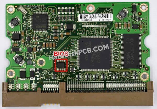 Etapas para trocar o chip do BIOS 100354297 placa eletrónica HD Seagate
