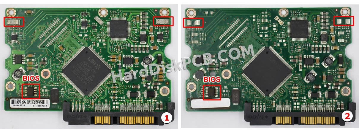 Etapas para trocar o chip do BIOS 100406533 placa eletrónica HD Seagate