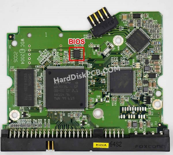 Etapas para trocar o chip do BIOS 2060-701265-001 placa eletrónica HD WD