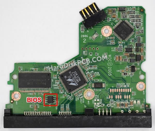 Etapas para trocar o chip do BIOS 2060-701335-003 placa eletrónica HD WD