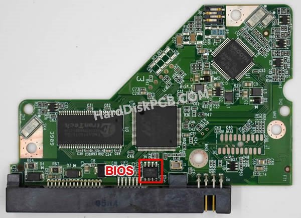 Etapas para trocar o chip do BIOS 2060-771668-000 placa eletrónica HD WD