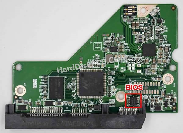 Etapas para trocar o chip do BIOS 2060-771824-008 placa eletrónica HD WD