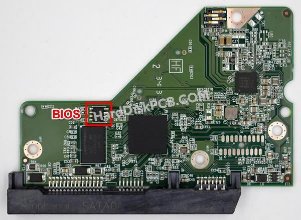 Etapas para trocar o chip do BIOS 2060-771829-004 placa eletrónica HD WD
