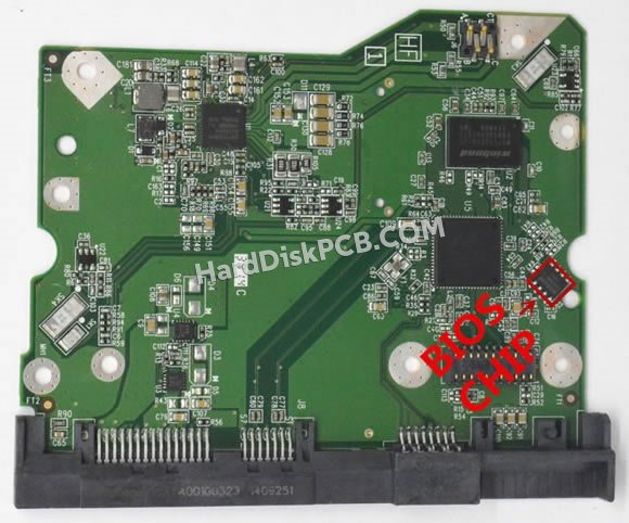 Etapas para trocar o chip do BIOS 2060-800001-002 placa eletrónica HD WD