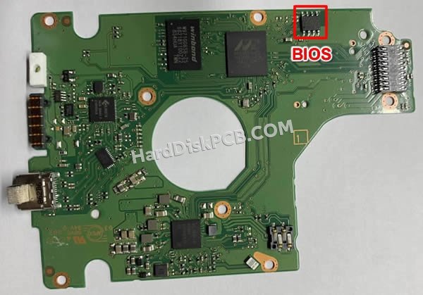 Etapas para trocar o chip do BIOS 2060-800086-000 placa eletrónica HD WD