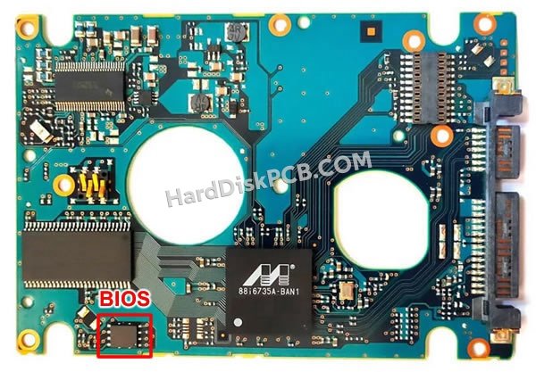 Etapas para trocar o chip do BIOS CA26343-B82104BA placa eletrónica HD Fujitsu